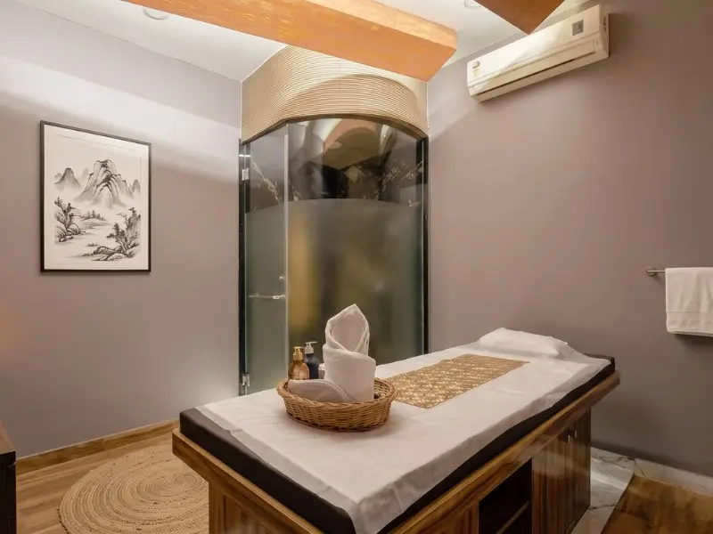 Premium steam shower at Raffles Spa Chembur